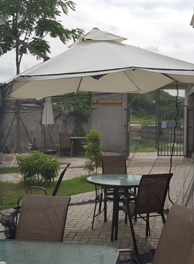 蚊帐罗马伞双门欧式遮阳伞有斜杆防蚊虫网帐厂家支持定制直销品质