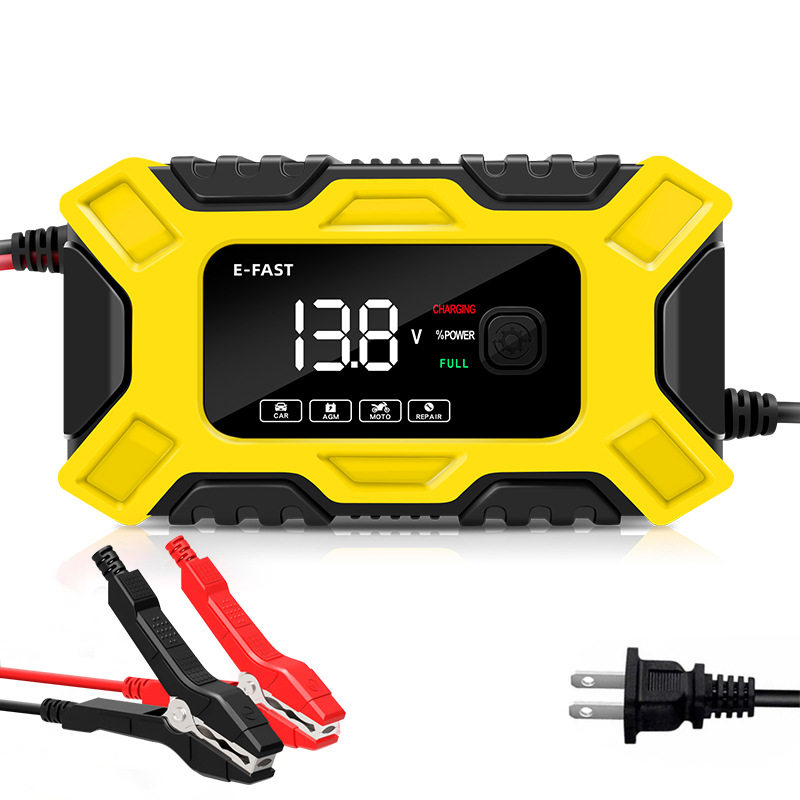 可定制E-FAST汽车电瓶充电器12V 摩托车充电机  电池充电器 修复