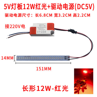 LED灯红光黄光蓝光绿光紫光庭院装饰生日节日氛围灯配驱动接220V