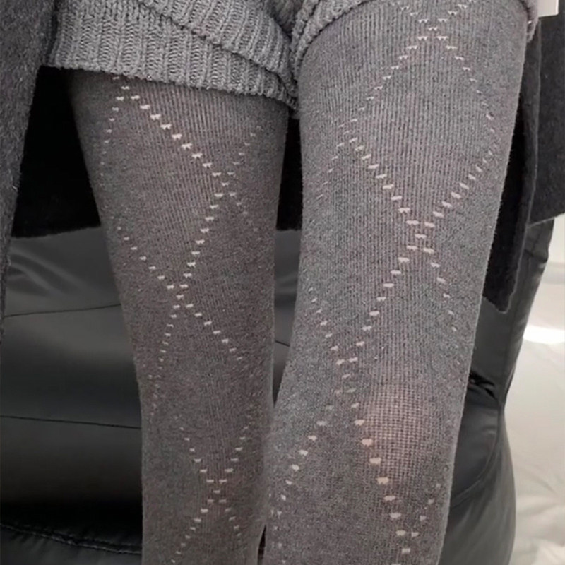 灰色连裤袜miu系显瘦春秋季加厚保暖针织外穿菱格丝袜打底裤0124r,女士内衣/男士内衣/家居服,连裤袜/打底袜,淘宝优惠券,粉丝福利购,淘宝优惠卷