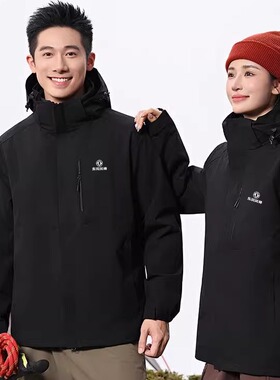 冬季新款东风风神汽车4S店工作服冲锋衣定制公司工装外套印字logo