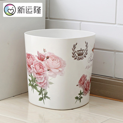 新运隆欧式密胺时尚塑料垃圾桶