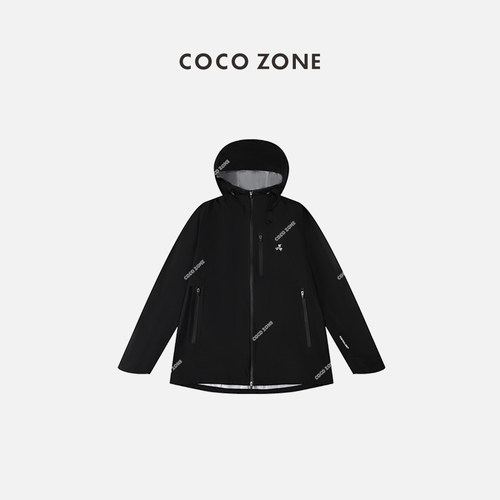 COCO ZONE 刘一一 2026宽松连帽外套双拉链登山徒步防风23C29464