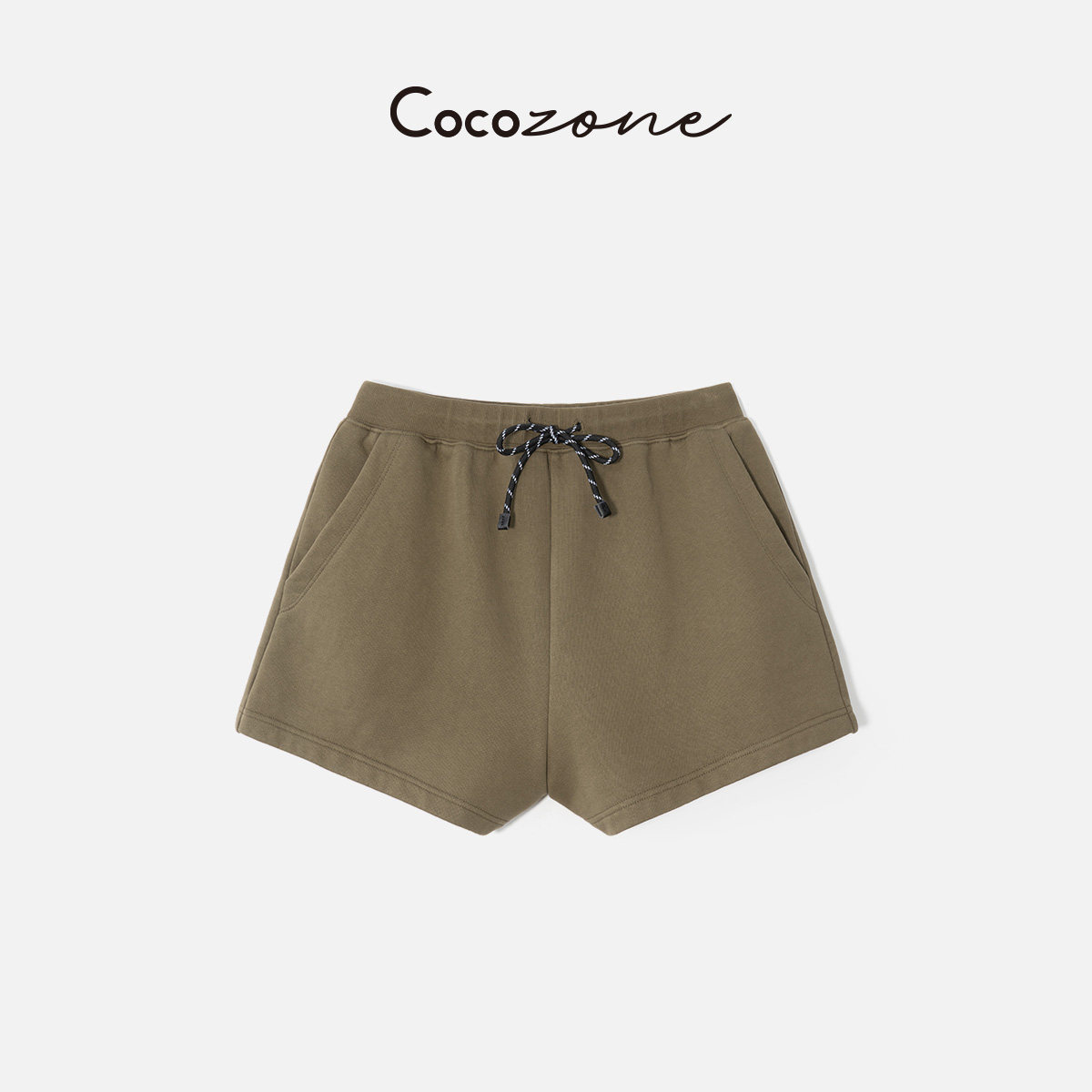 COCO ZONE刘一一2026夏季新款抽绳纯色短裤女度假休闲裤