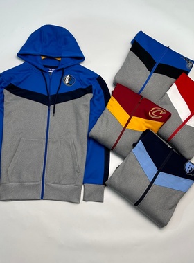 外贸尾货 原单美式独行侠连帽拉链开衫 袋鼠兜大码加绒卫衣印花标