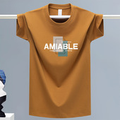 潮牌百搭打底衫 NASA联名新款 t恤男纯棉圆领宽松半袖 短袖 体恤T 夏季