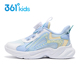 中小童防滑儿童运动鞋 361童鞋 子 春秋季 新款 女童旋钮鞋 纽扣跑步鞋