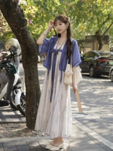 新中式国风汉服女2026新款开衫超仙气质显瘦吊带连衣裙日常穿搭夏