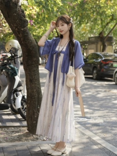 新中式国风汉服女2026新款开衫超仙气质显瘦吊带连衣裙日常穿搭夏