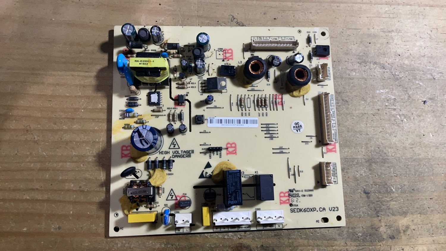 美的冰箱电脑板BCD-518WEC DA010202002主板SEDK60XP.CA  V23 V24