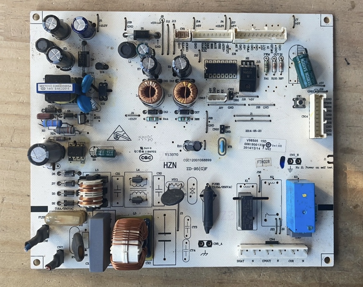 0061800133A适用海尔冰箱BCD-321WDSS -321WDCC电脑板控制板主板.