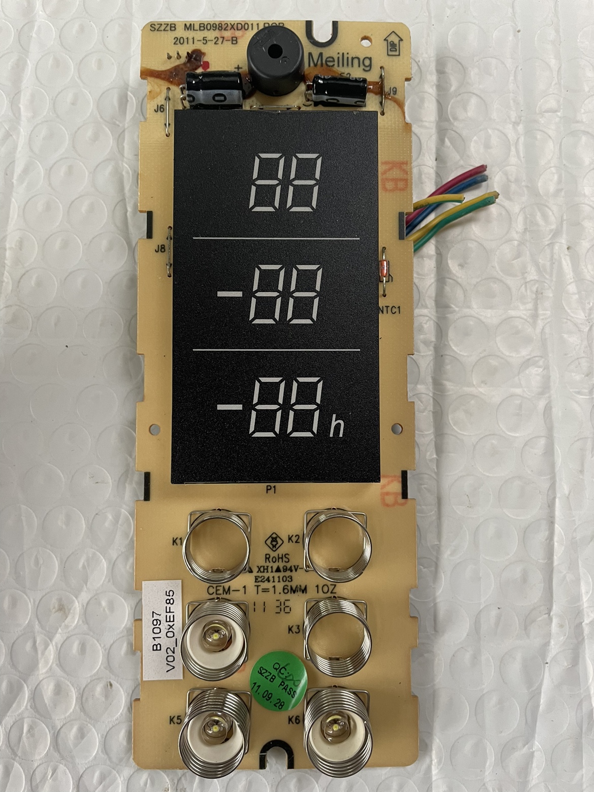 美菱冰箱显示板B1097 V02-0XEF85适用BCD-220E3C 221ZE3CA