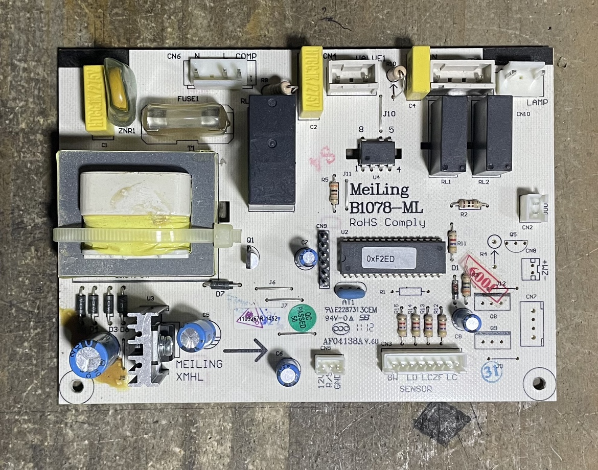 美菱冰箱BCD-450ZE9N电脑板主板 B1078-ML