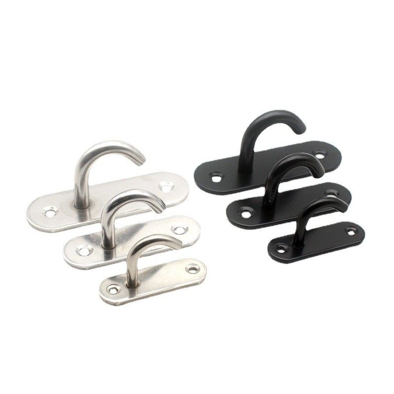 不锈钢开口长椭圆扣吊钩黑色顶钩沙包投影幕布房顶天花板风扇勾