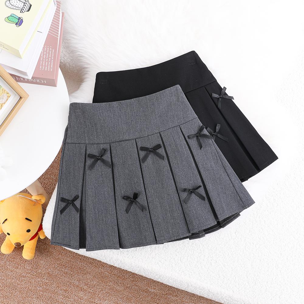 压褶jk小黑裙2025夏季新款百搭