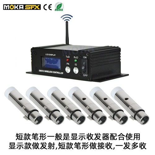 DMX512 Беспроводной трансивер встряхивает головную лампу фонаря контроллера передатчика.