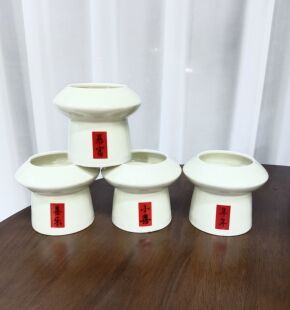 中式桌面花卉透气多肉陶瓷肉肉小绿植喜乐小喜爆富有孔陶瓷花盆