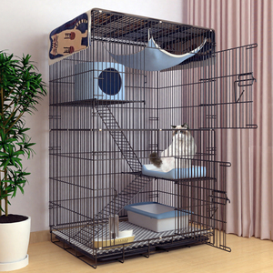 猫笼子家用室内猫别墅超大自由空间猫屋猫厕一体猫咪房子猫窝猫舍