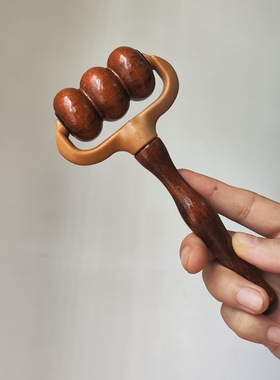 手持便携式滚轮按摩器头部颈部放松疏通经络按摩保健工具