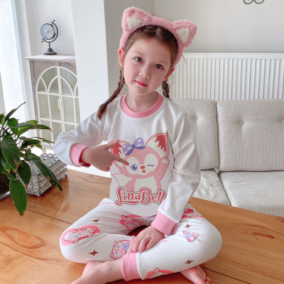 儿童秋衣秋裤套装纯棉2023秋新款