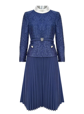 【晓雯姐妹x深圳OCT年终收官】NQ6007 蕾丝＋醋酸连衣裙