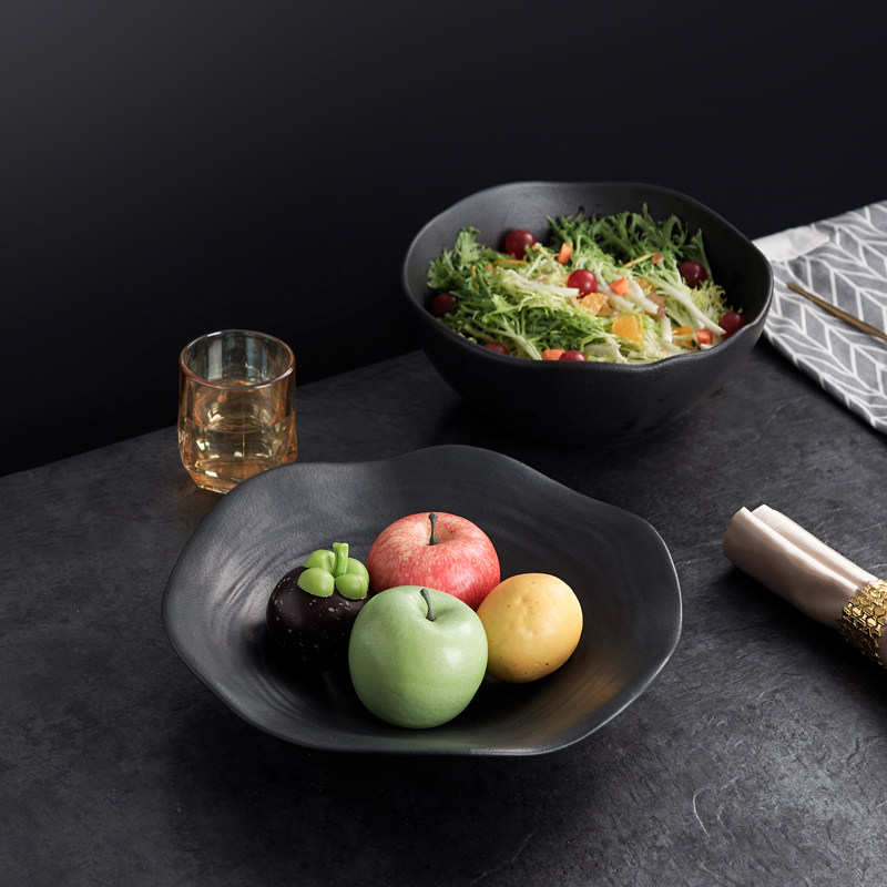 水果盘客厅茶几家用零食盘新款干果盘糖果摆放盘果盆陶瓷新年果盘