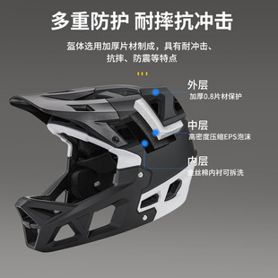 智联全盔天蝎同款速降越野全盔山地攀爬拉力车安全盔障碍竞赛头盔