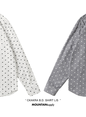 MOUNTsupply十字闪电纹衬衫男外套余文乐visvim kapital余文乐