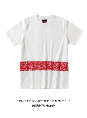 MOUNTsupply佩斯利口袋TEE短袖T恤非VISVIM腰果花SOULIVE RRL