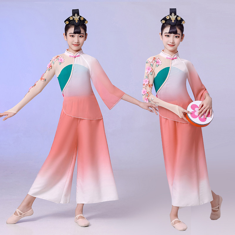 绣影叠香儿童演出服飘逸秧歌服