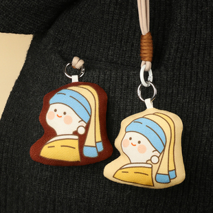 布艺挂件来图定制异型定做包包挂饰吱吱叫diy钥匙扣书包手机公仔