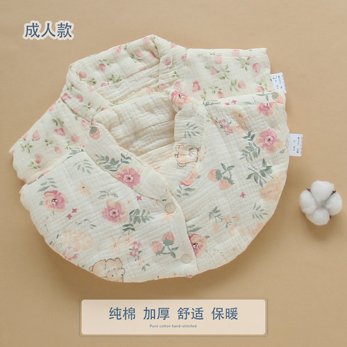 纯棉花手工护肩颈秋冬成人加厚保暖御寒护颈带围脖套保护脖子肩膀