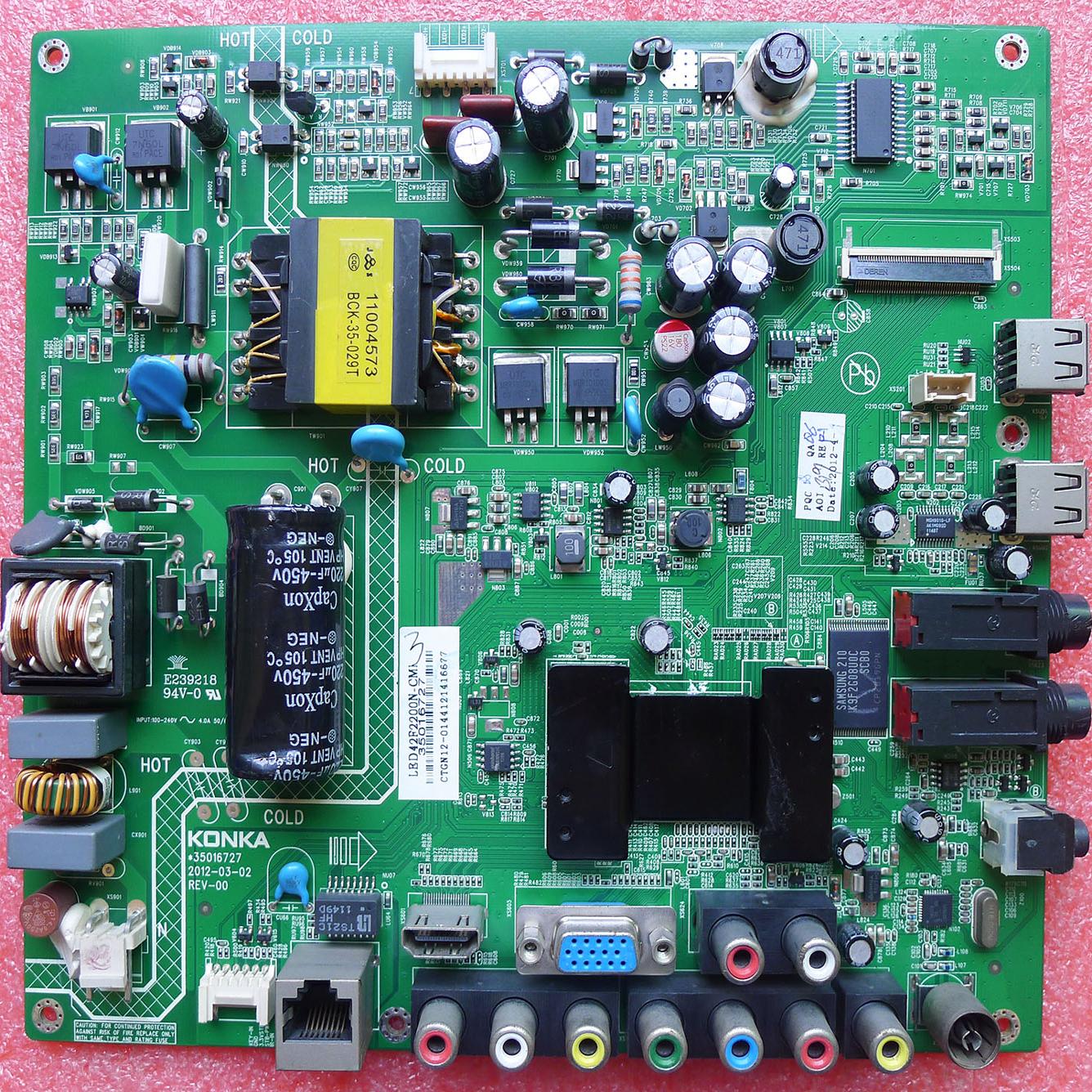 康佳LED42F2200NE主板35017585