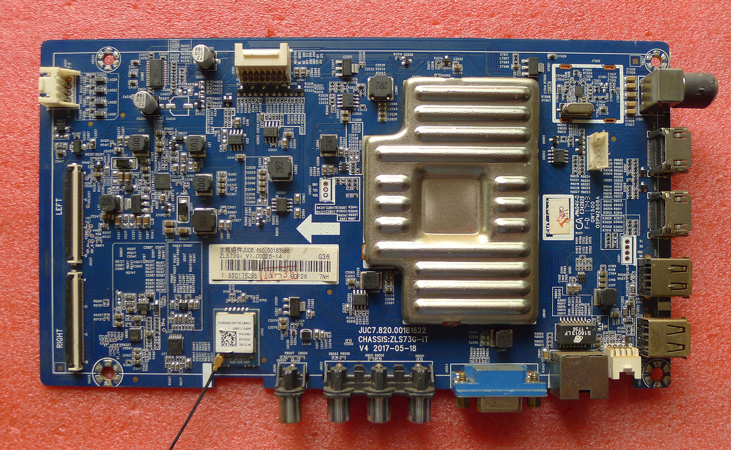 长虹55U1A主板JUC7.820.00181622