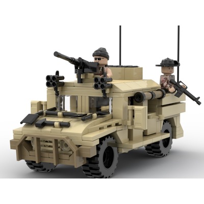 MOC-150934 国产积木M1114悍马装甲车模型小颗粒拼装积木玩具男孩