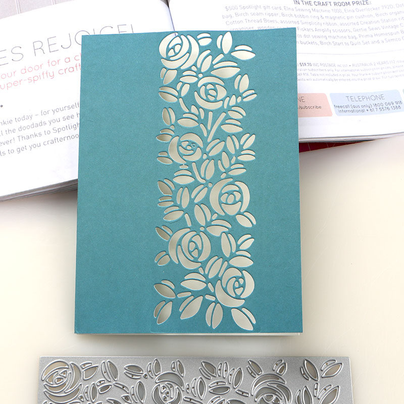 多纷手作切割模板diy刀模手工花样机机切割镂空玫瑰图案手工制作