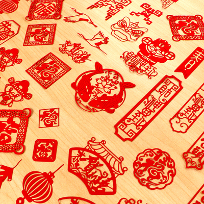 多纷手作切割模板中国风