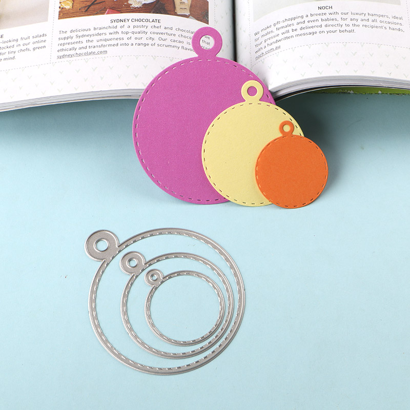 多纷手作切割模板DIY刀模cutting die滚花机纸艺机圆形标签手工