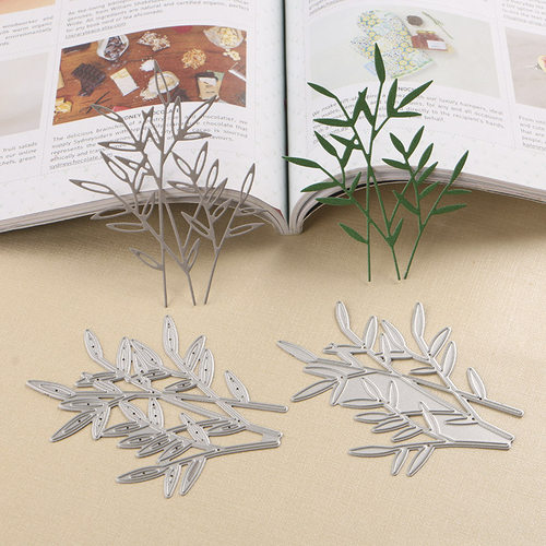 切割模板DIY刀模多纷手工花样机机切割含蓄树枝树叶竹叶手工制作