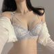 日系纯欲风内衣女小胸聚拢加厚蕾丝bra无钢圈少女提胸上托文胸罩