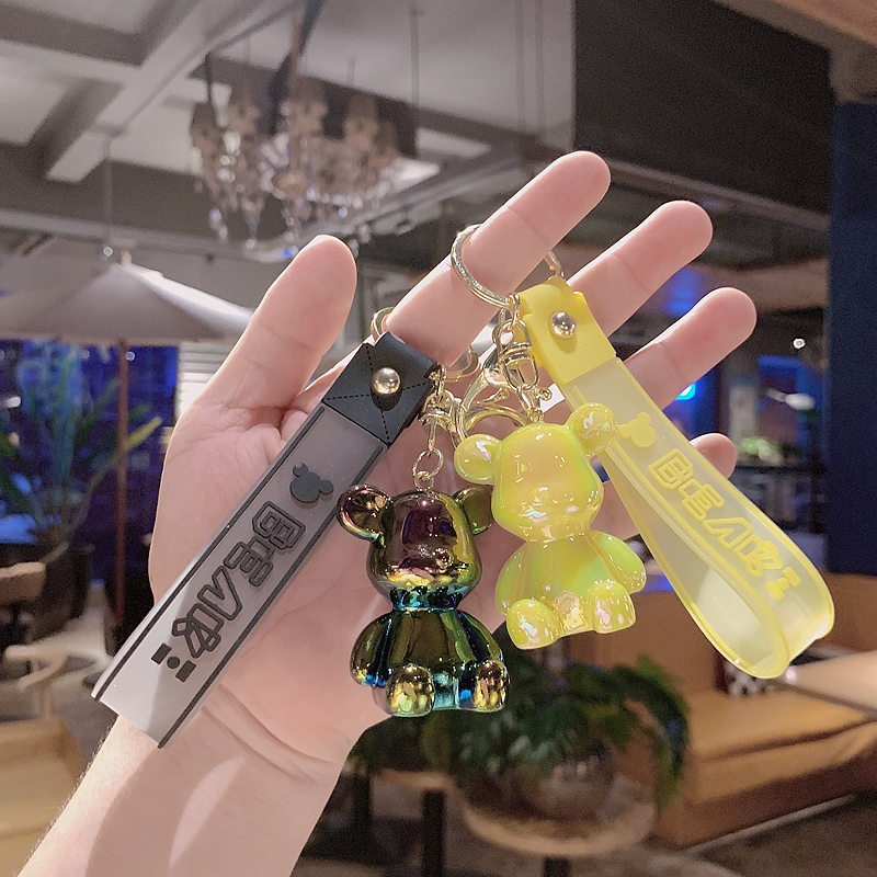 小熊可爱情侣钥匙链精致挂件包包