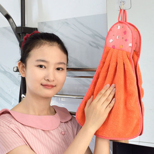 3-5条装厨房挂式擦手巾吸水速干易清洗不掉毛加厚擦手布帕子抹布