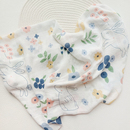 婴儿童产房包巾初新生儿单层竹棉纤维纯棉纱布襁褓巾抱巾盖巾浴巾