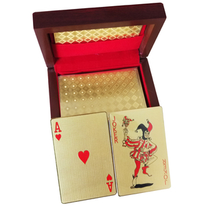 土豪金箔扑克牌 黄金色金属扑克 创意飞牌扑克edEFAUdE