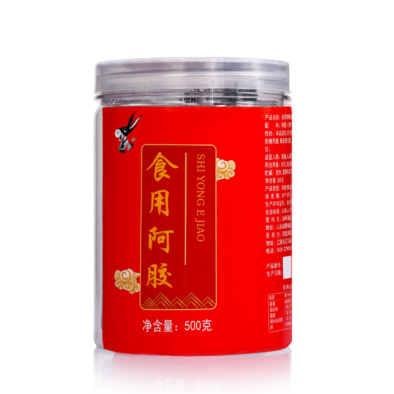 食用阿胶丁复合型 罐装500g即食 熬糕原料胶丁 厂家直发一件代发