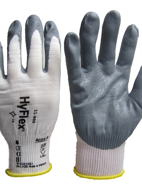 国外品牌 Hyflex11-800防油 防滑丁腈发泡手套发动机 48-706