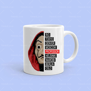 LA CASA DE PAPEL纸钞屋咖啡马克杯喝水杯东京热门美剧周边礼物