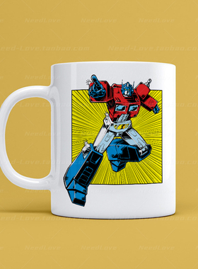 变形金刚机器人擎天柱水杯子咖啡杯学生杯办公室夏季男喝水杯子