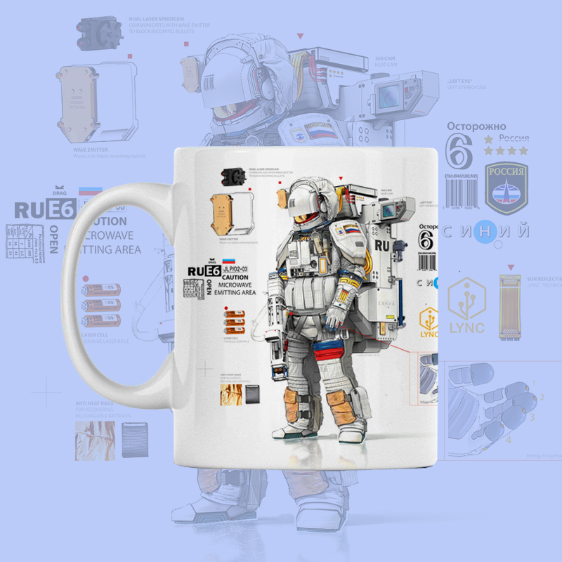 宇航员马克杯nasa创意杯子水杯