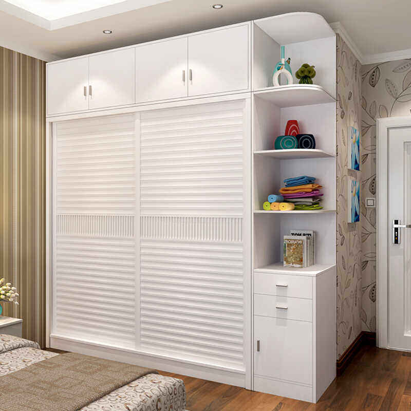 工厂直发香港衣柜推拉门简约现代经济型大衣橱卧室整体移滑组装出